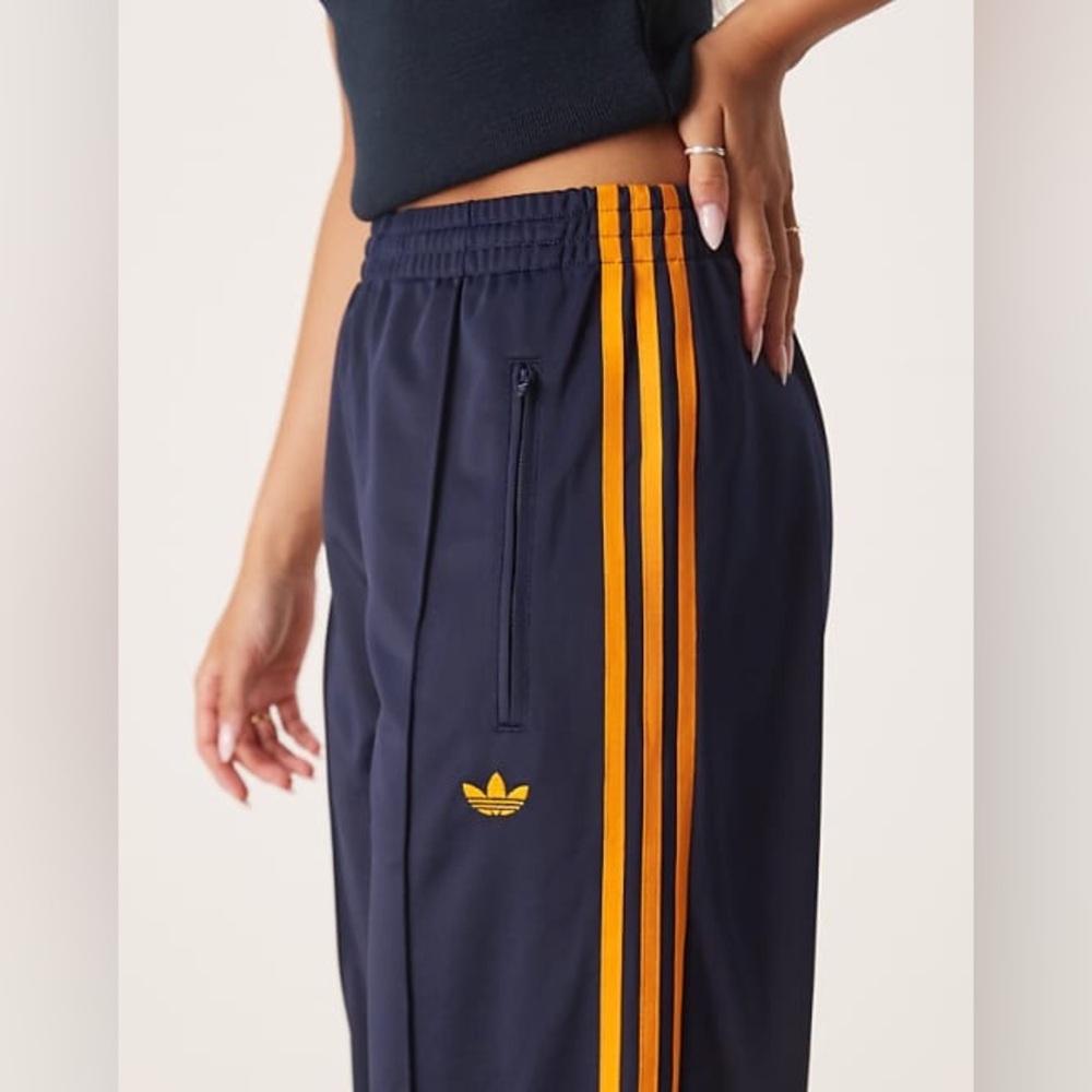 adidas Adicolor Classic Firebird Loose Women’s Track Pants -Night Indigo JW1229 - Picture 4 of 9